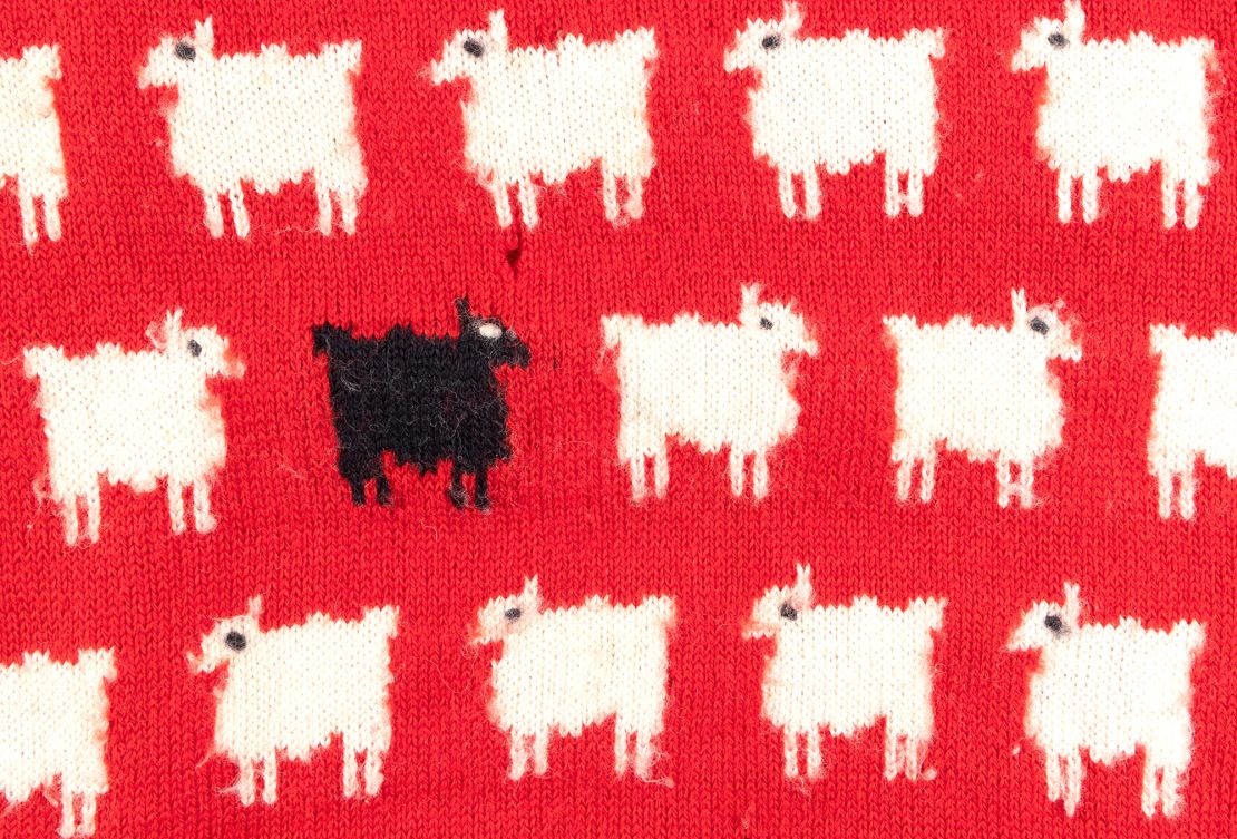 Sotheby's will be offering one of Princess Diana's most iconic looks -- the famous red and white wool Sheep Sweater -- this September in New York in its inaugural Fashion Icons auction, carrying an estimate of $50/80,000 (￡40,000/70,000).  Much is already known about this beloved design and emblem of royal history, but a new part of the story will be revealed as it now appears at auction for the very first time.