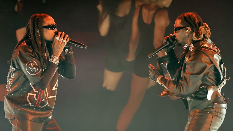 NextImg:Quavo and Offset reunited to pay tribute to Takeoff at the BET Awards | CNN