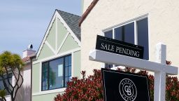 A Sale Pending sign hangs in front of a property in San Francisco, Tuesday, April 18, 2023. (AP Photo/Jeff Chiu)