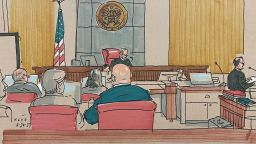 A scene from court during the eligibility phase of the Pittsburgh Synagogue trial on June 26, 2023.