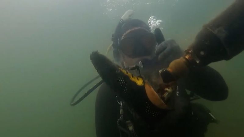 Video: You’ll never guess what this scuba diver found at the bottom of a lake | CNN