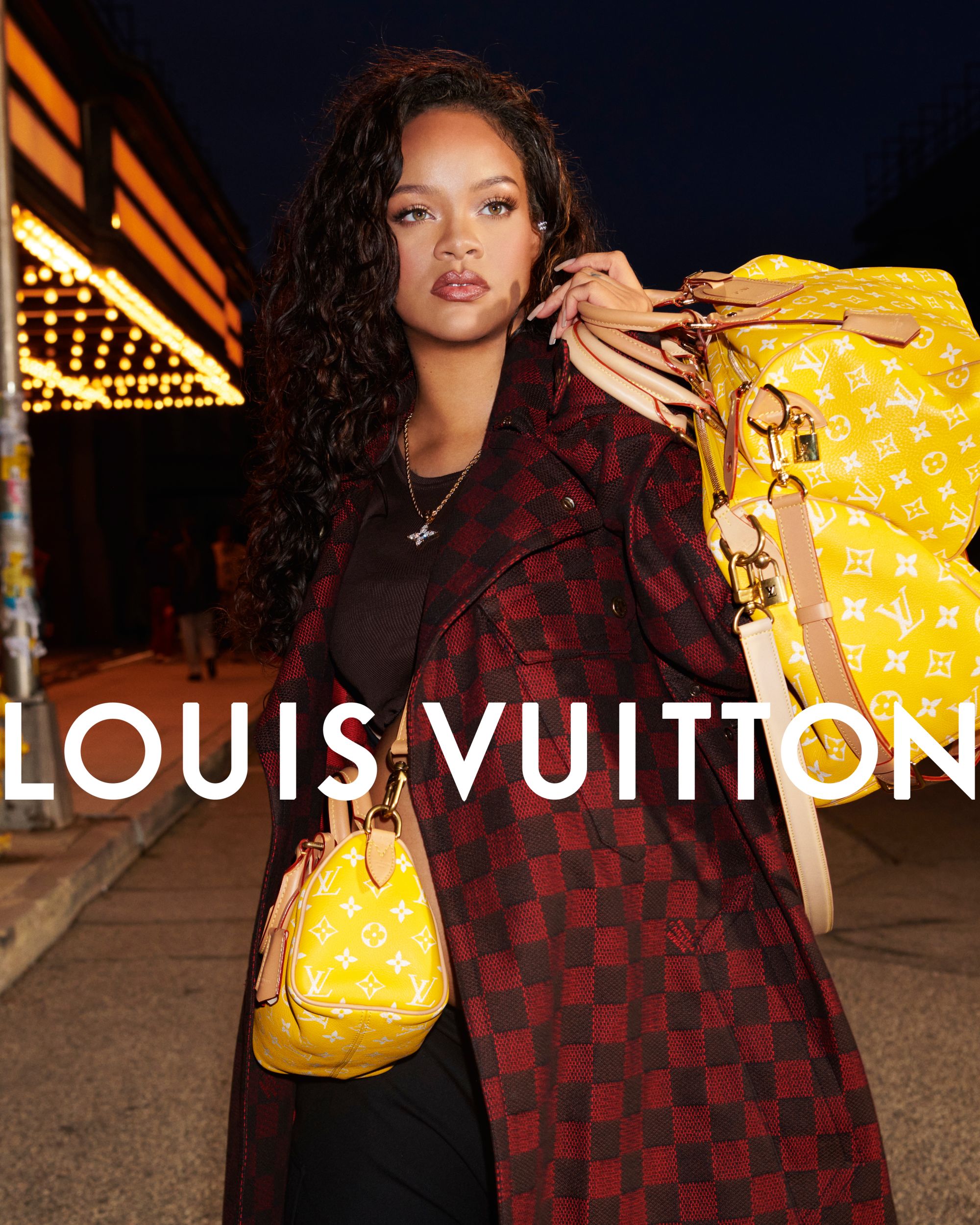Rihanna's Louis Vuitton Speedy Bags Ads in Canal Street Colors — Anne of  Carversville