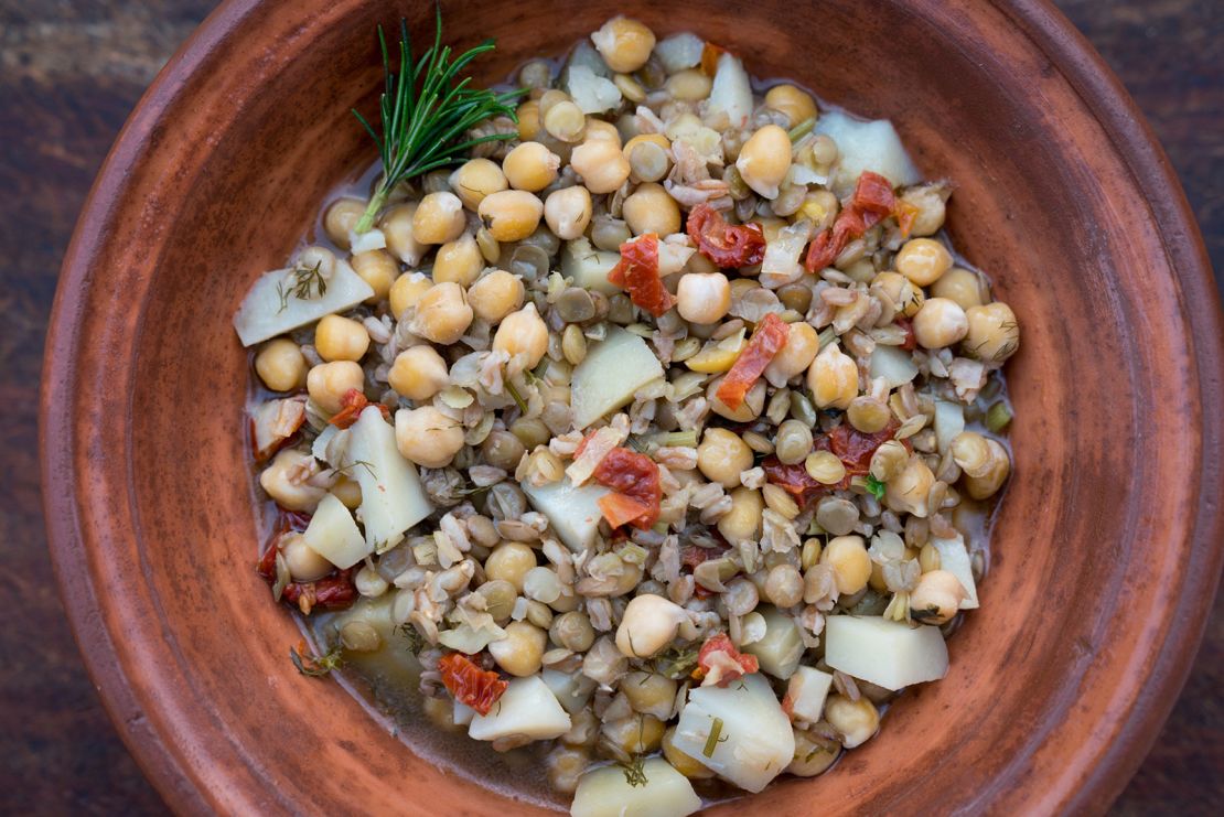 The Melis family of Sardinia ate this minestrone soup every day of their very long lives. See recipe below.