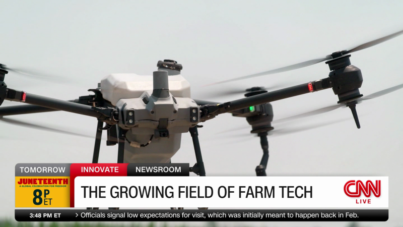 Technology like drones and AI are changing the field of farming | CNN