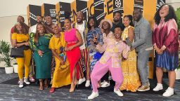 Nollywood filmmakers pictured at Essence Fest 2022