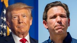 Former President Donald Trump and Florida Gov. Ron DeSantis.