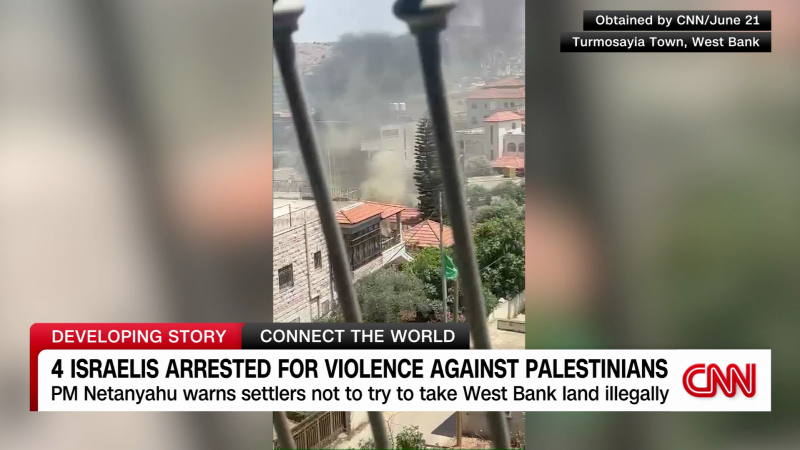 Four Israeli settlers arrested for violence against Palestinians | CNN
