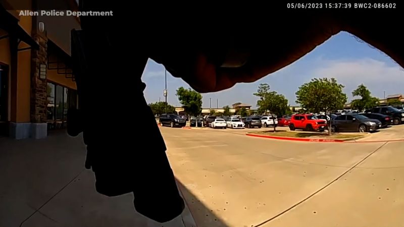 Video: Bodycam shows the moment Allen police officer heard gunshots and sprung into action | CNN