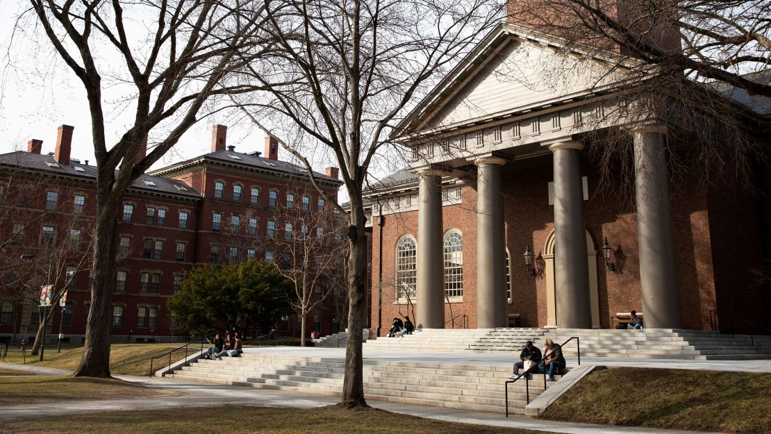 The Harvard campus is pictured in Cambridge, Massachusetts, on March 15, 2022.