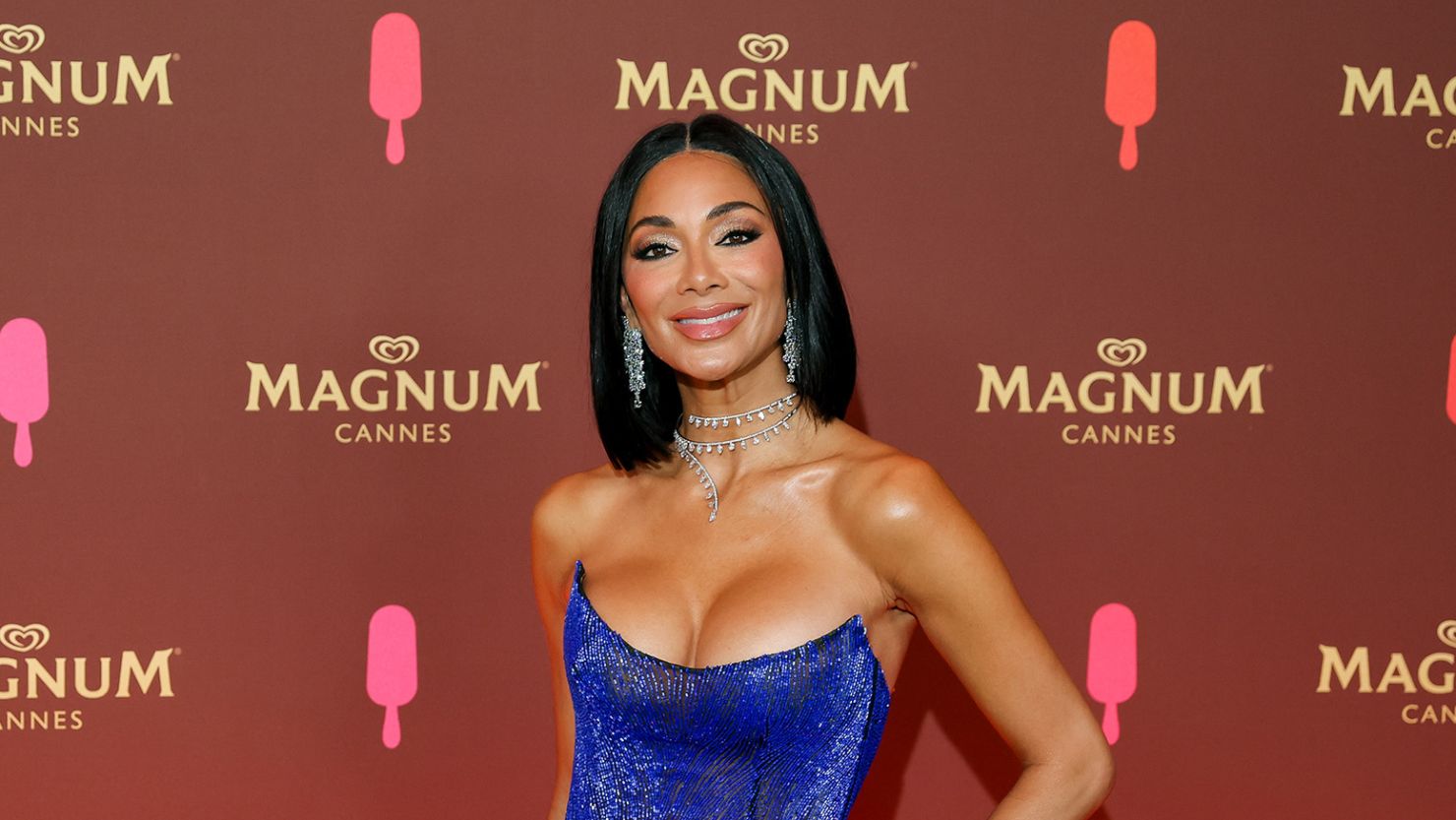 Nicole Scherzinger in May. The singer and "Masked Singer" panelist is newly engaged.