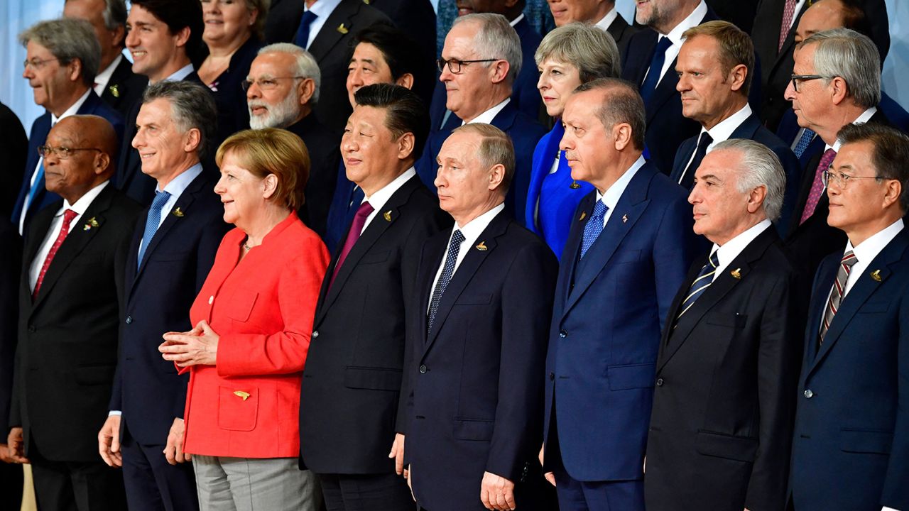 Xi Jinping attends the G20 summit of world leaders in Hamburg, Germany on July 7, 2017. 