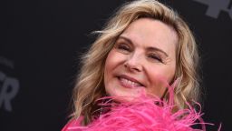 Canadian actress Kim Cattrall attends "Queer as Folk" premiere at Outfest at Ace Hotel in Los Angeles, California, on June 3, 2022. 
