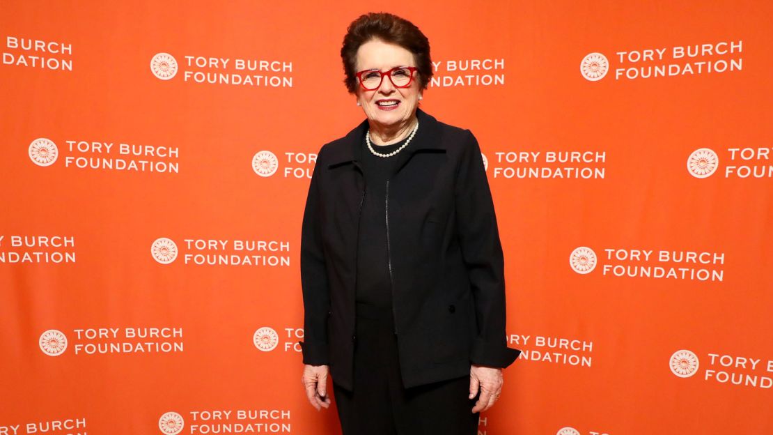 NEW YORK, NEW YORK - JUNE 14: Billie Jean King attends the 2022 Embrace Ambition Summit, hosted by the Tory Burch Foundation at Jazz at Lincoln Center on June 14, 2022 in New York City. (Photo by JP Yim/Getty Images)