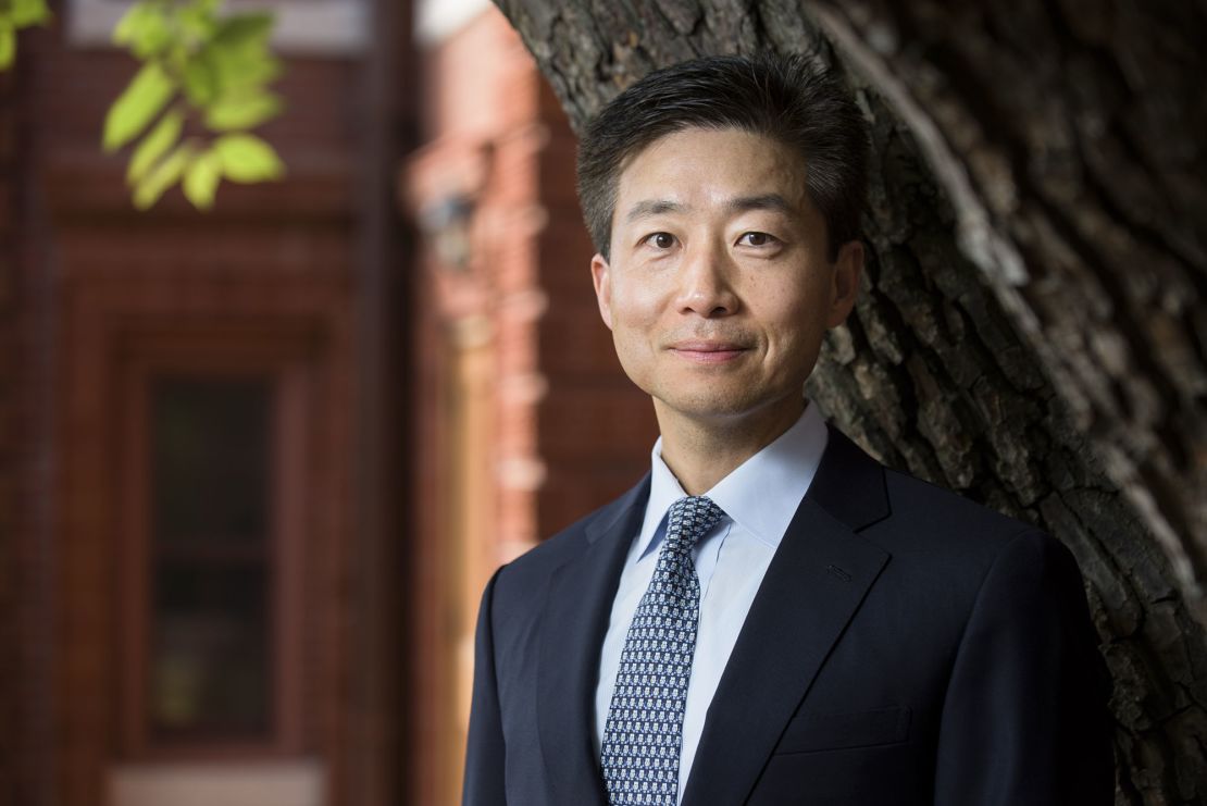 09/16/2016 - Medford/Somerville, Mass. - Sung-Yoon Lee, Assistant Professor at the Fletcher School of Law and Diplomacy, poses for a photo on September 16, 2016. (Alonso Nichols/Tufts University)