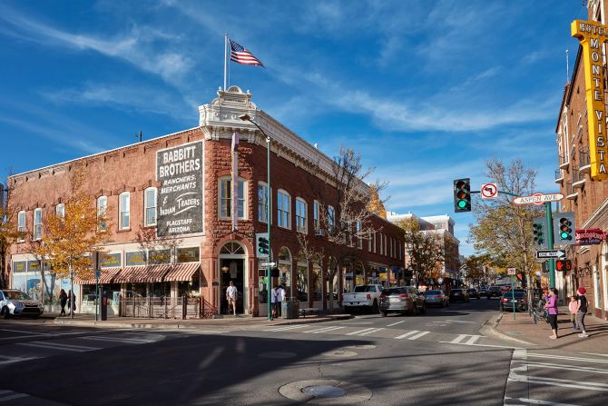 2AHADAX Babbitt Brothers building on Aspen Avenue, Flagstaff, Arizona