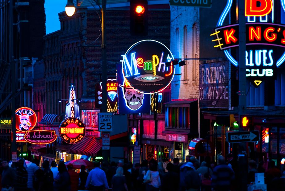 <strong>Western Tennessee: </strong>Memphis' famed Beale Street has a rich history and is home to numerous live music venues.