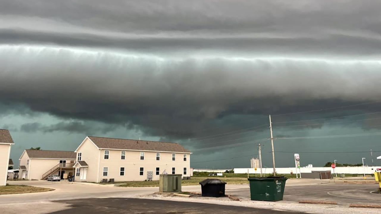 A storm in Effingham, Illinois on Thursday afternoon.