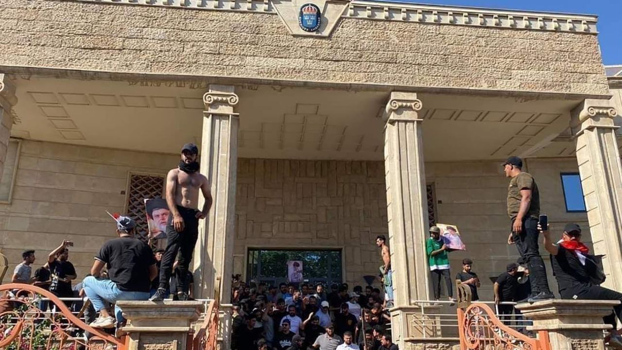 Protesters broke into the Swedish embassy in the Iraqi capital, Baghdad