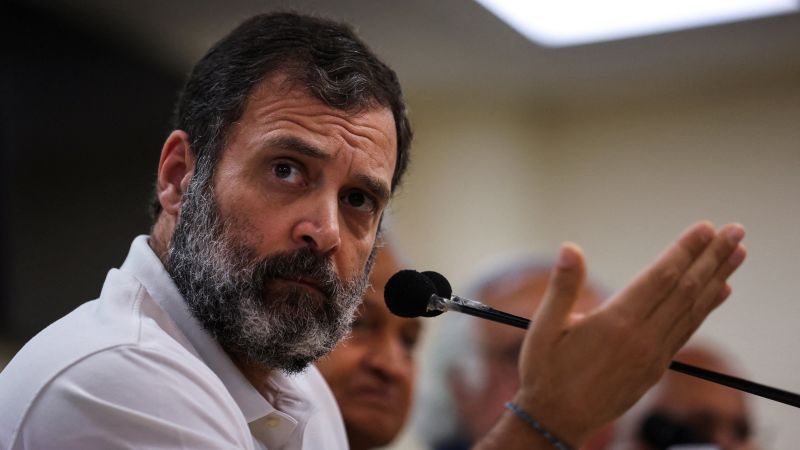 NextImg:Indian opposition leader Rahul Gandhi visits restive Manipur after vehicle is initially stopped | CNN