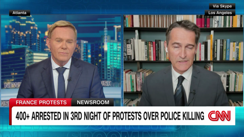 NextImg:Third night of violent protests across France | CNN