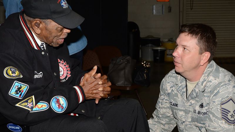 NextImg:Homer Hogues, among the last surviving Tuskegee Airmen, dies 2 days after the death of his wife. He was 96 | CNN