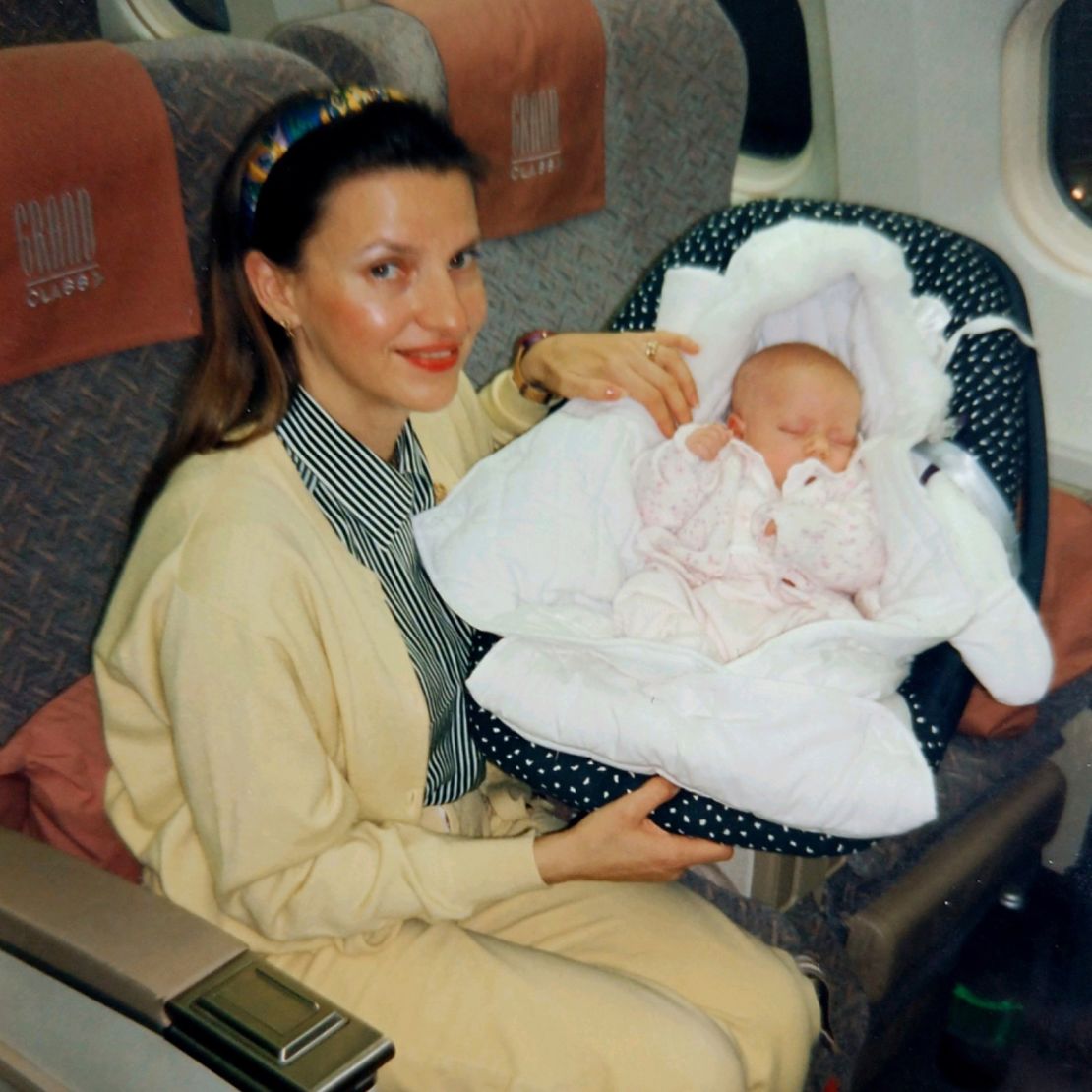 Fila's parents say she was always comfortable on airplanes, even as a baby.