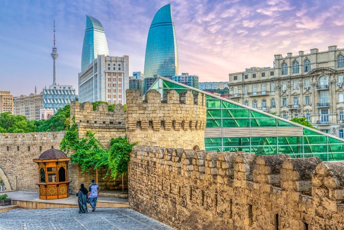 <strong>Old City of Baku: </strong>You don't have to travel far to see Azerbaijan's impressive history. The heart of its capital city, Baku, is itself a medieval citadel. 