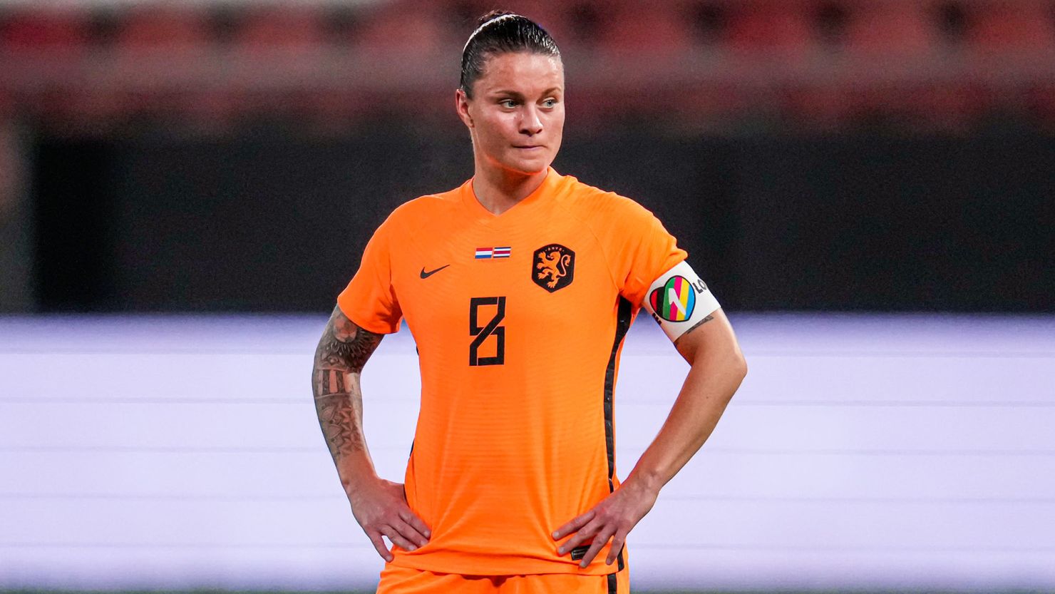 UTRECHT, NETHERLANDS - NOVEMBER 11: Sherida Spitse of The Netherlands during the Women's Friendly match between Netherlands and Costa Rica at Galgenwaard on November 11, 2022 in Utrecht, Netherlands (Photo by Patrick Goosen/Orange Pictures/BSR Agency/Getty Images)