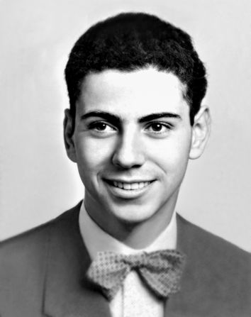A 17-year-old Arkin is seen in his high school yearbook in 1951. Arkin was born in Brooklyn, New York, to Russian-German Jewish immigrant parents. His family moved to Los Angeles when he was a child.