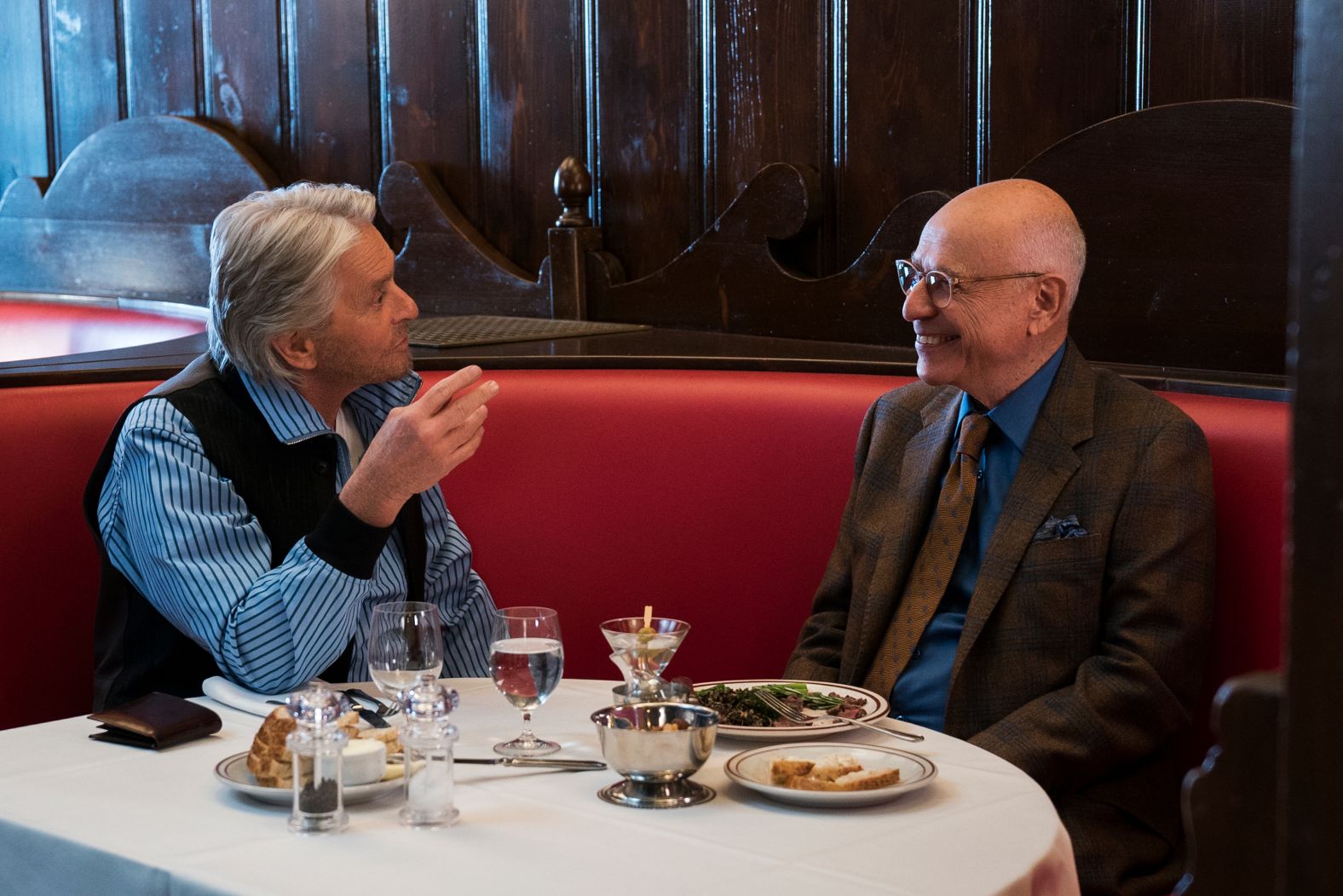 Arkin, seen here with Michael Douglas, received Emmy, Golden Globe and SAG awards for his role in the Netflix series "The Kominsky Method."