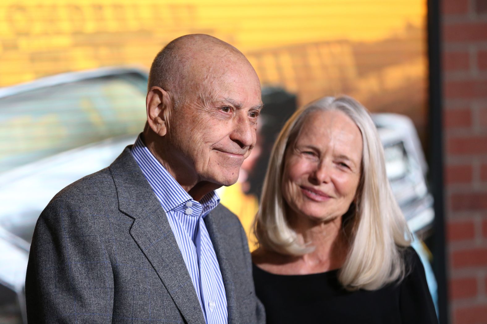 Arkin and his wife, Suzanne, attend the premiere of "Spenser Confidential" in 2020.