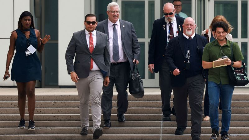 NextImg:Santos appears in court for first time since pleading not guilty in criminal fraud case | CNN Politics
