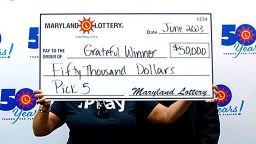 A Pick 5 winner from Maryland credited another Pick 5 winner for her $50,000 win in the June 23 midday drawing.