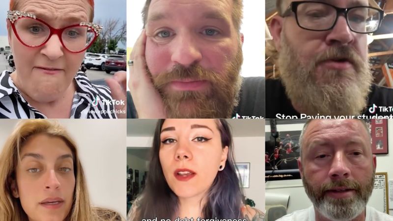 SCOTUS overturned student loan forgiveness. People flooded TikTok with their reactions | CNN Business