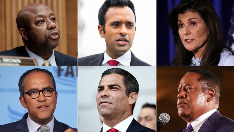 The GOP sees its most diverse presidential field as questions of