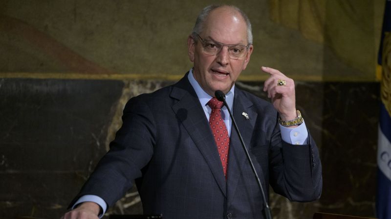 NextImg:Louisiana Democratic governor vetoes bill banning gender-affirming care for minors | CNN Politics