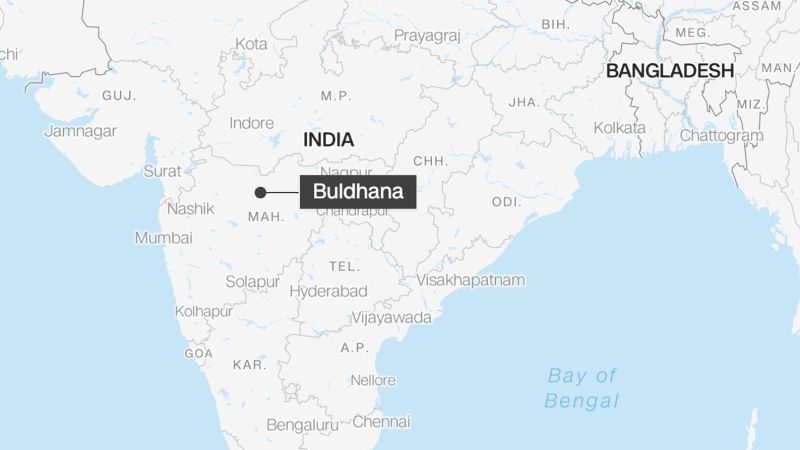 NextImg:At least 25 dead after wedding party bus bursts into flames in India | CNN
