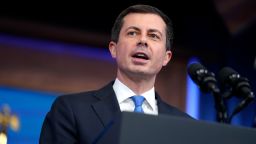 Transportation Secretary Pete Buttigieg speaks about airline flight delays and cancellations in the South Court Auditorium on the White House complex, Monday, May 8, 2023, in Washington. Buttigieg is warning airlines to be ready when wireless companies power up their 5G service next month. Buttigieg told an airline trade group Friday, June 23, 2023, that planes won't be allowed to land in poor visibility if they lack equipment to avoid radio interference from 5G. On July 1, AT&T, Verizon and other wireless carriers will be free to boost the power of their 5G signals.