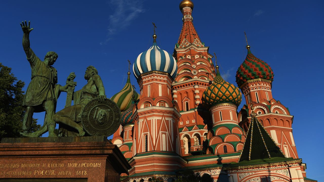 MOSCOW, RUSSIA - JUNE 08:  A view of St Basil's Cathedral in Red Square ahead of the 2018 FIFA World Cup  June 8, 2018 in Moscow, Russia.  (Photo by Shaun Botterill/Getty Images)