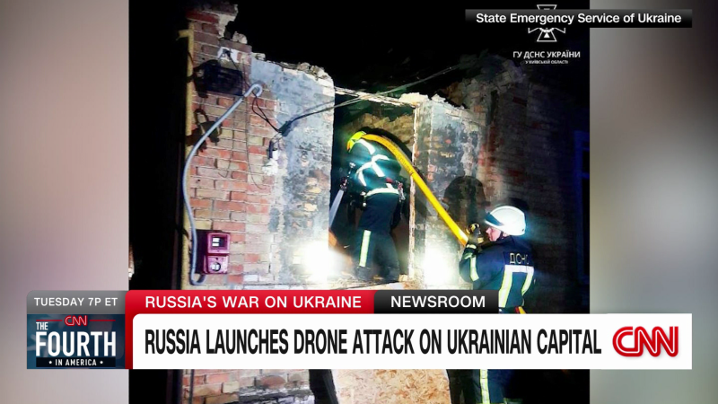 Russia launches drone attack on Ukrainian capital  | CNN
