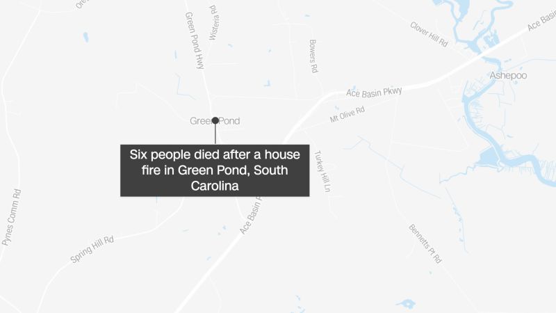 NextImg:Man arrested after South Carolina house fire leaves 6 people dead, 1 critically injured, sheriff's office says | CNN