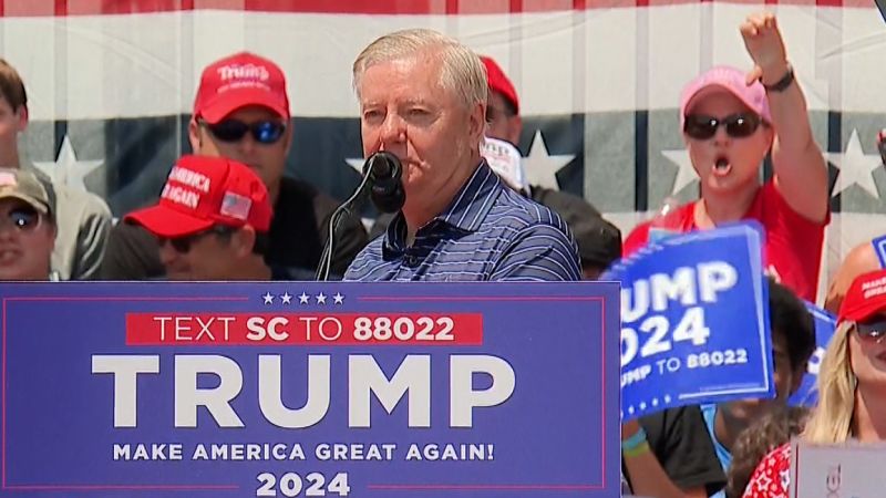 Watch: Lindsey Graham booed at Trump rally in his home state | CNN Politics