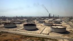 Crude oil storage tanks at the Juaymah Tank Farm in Saudi Aramco's Ras Tanura oil refinery and oil terminal in Ras Tanura, Saudi Arabia, on Monday, Oct. 1, 2018. Saudi Arabia is seeking to transform its crude-dependent economy by developing new industries, and is pushing into petrochemicals as a way to earn more from its energy deposits. Photographer: Simon Dawson/Bloomberg via Getty Images