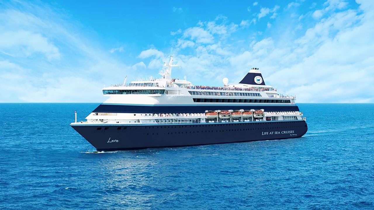 The MV Lara will make the three year voyage, says Miray Cruises.