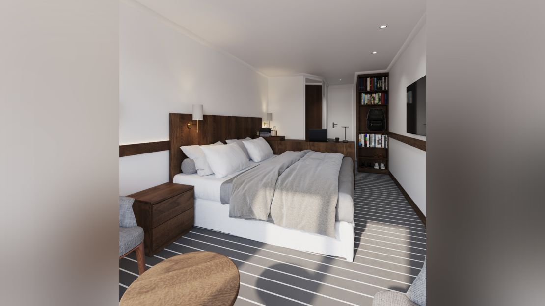 Staterooms on the new ship will have 20 square feet more per cabin, say Miray Cruises.