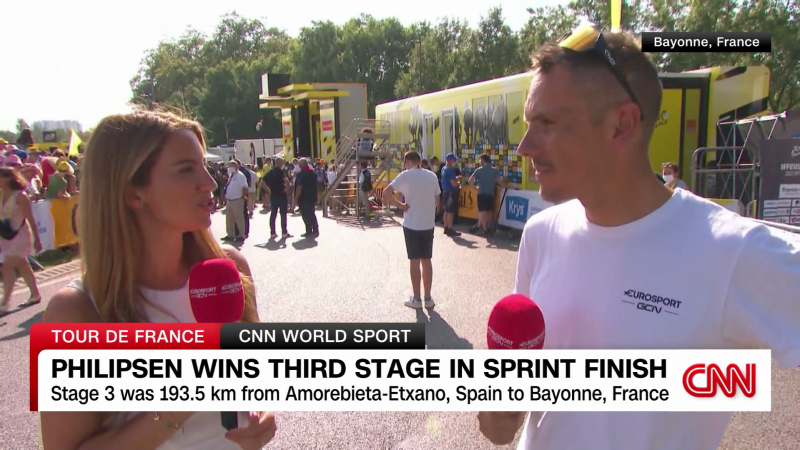 Tour de France: Jasper Philipsen beats the bunch to Bayonne | CNN