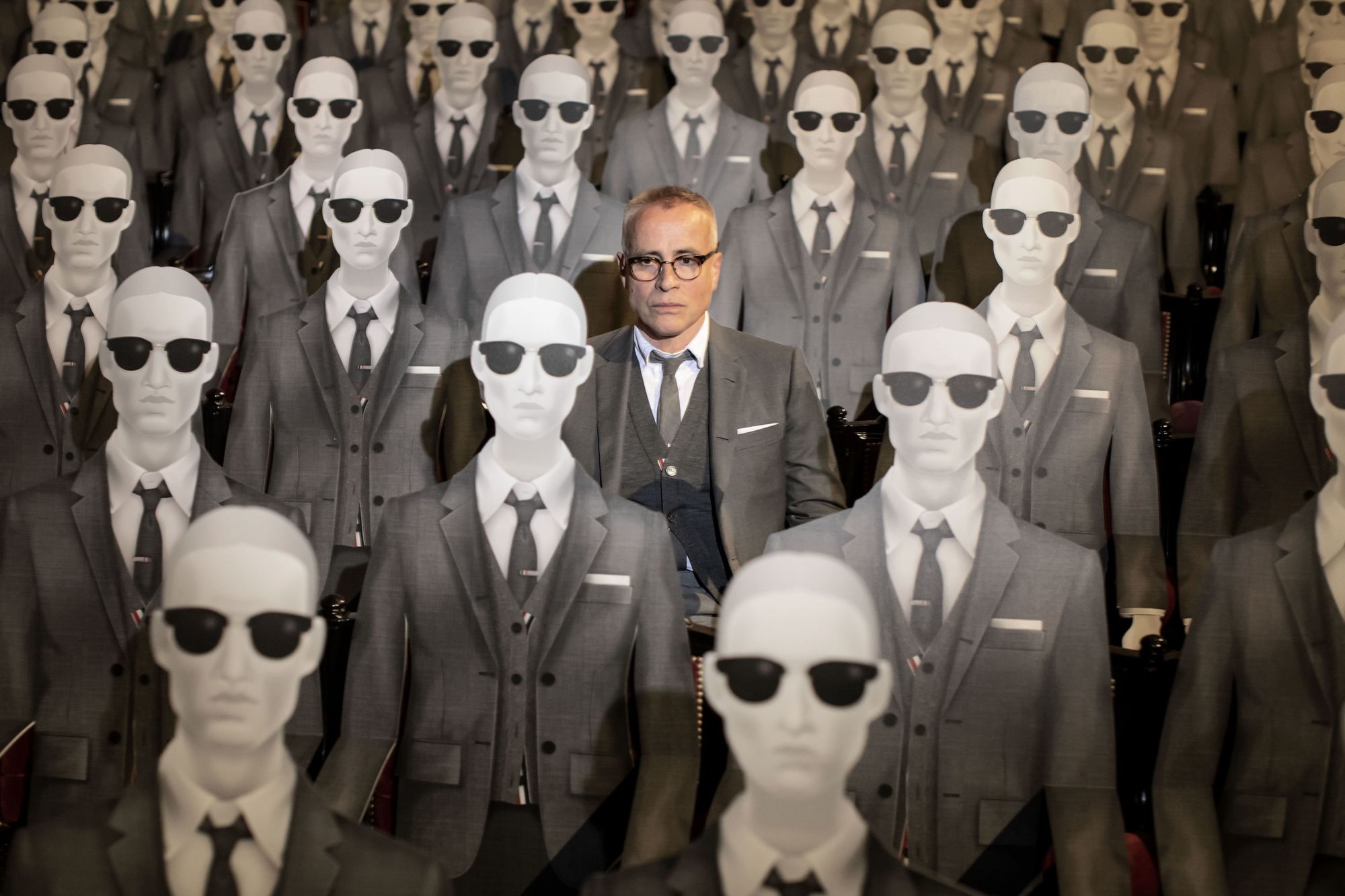 Thom Browne ahead of his first ever haute couture show at the Palais Garnier in Paris, July 2023.