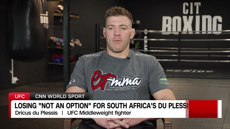 South Africa’s du Plessis says losing is “not an option” ahead of UFC 290 fight | CNN