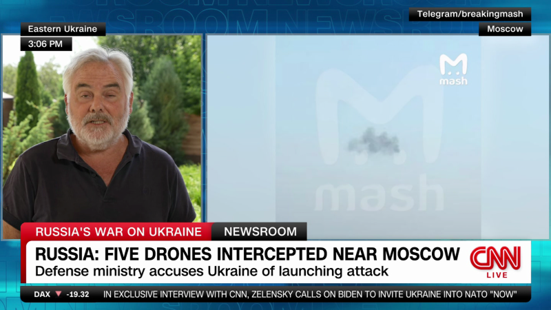 Russia says it intercepted five Ukrainian drones near Moscow | CNN