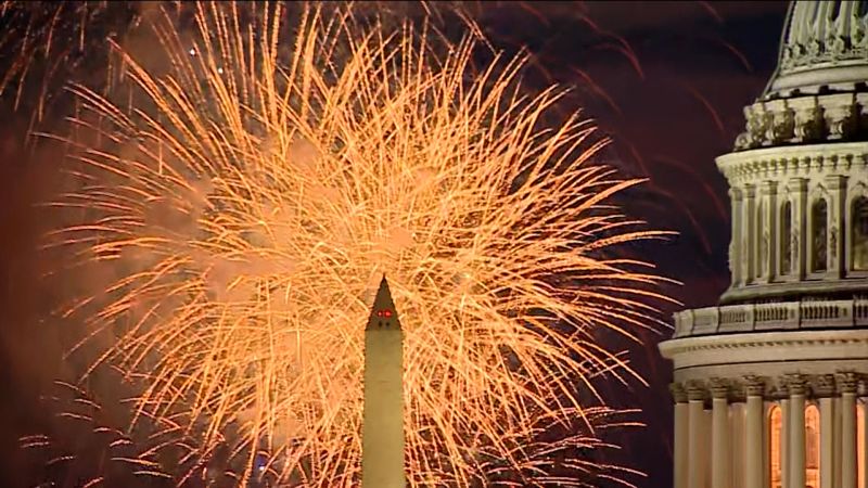 Watch: July 4th fireworks light up night sky over DC on Independence Day | CNN